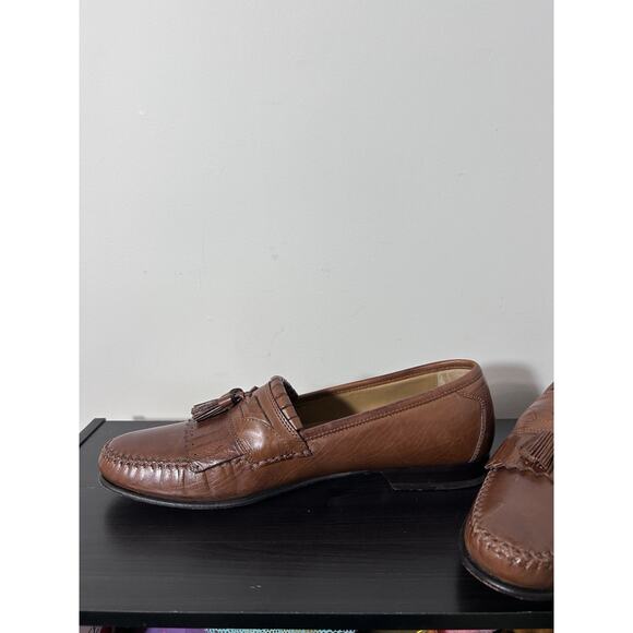 Johnston & Murphy Shoes Mens Size 11 Brown Leather Tassel Loafers Dress Classic main image 8